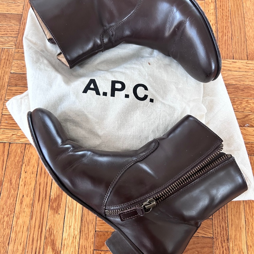 APC leather boots
